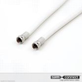 Coax RG 6 kabel, F connectoren, 1.5 m, m/m