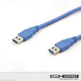 USB A naar USB A 3.0 kabel, 5m, m/m