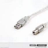 USB A naar USB B printer kabel, 1m, m/m