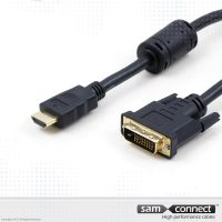 HDMI naar DVI-D kabel, 5m, m/m